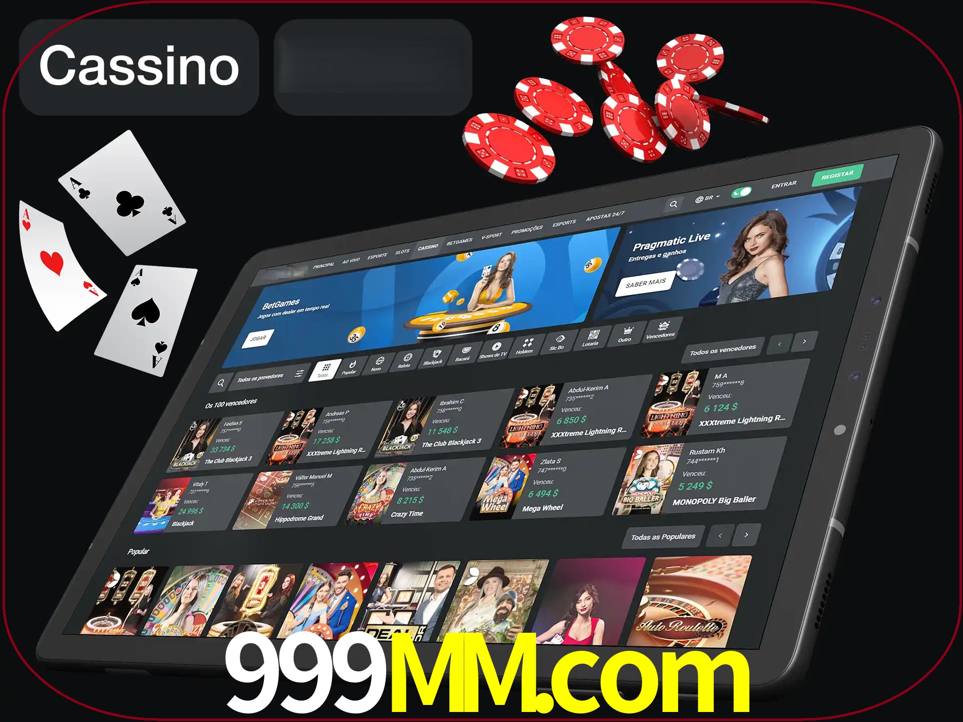 Jogue vários jogos de cassino em nosso cassino.